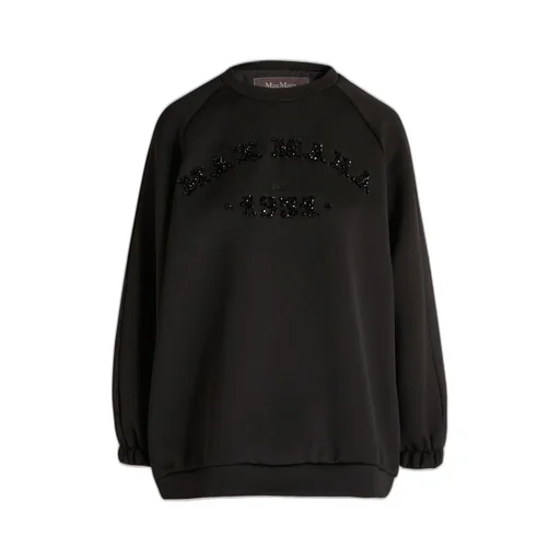 Max Mara Pianoforte Logo Embellished Crewneck Sweatshirt