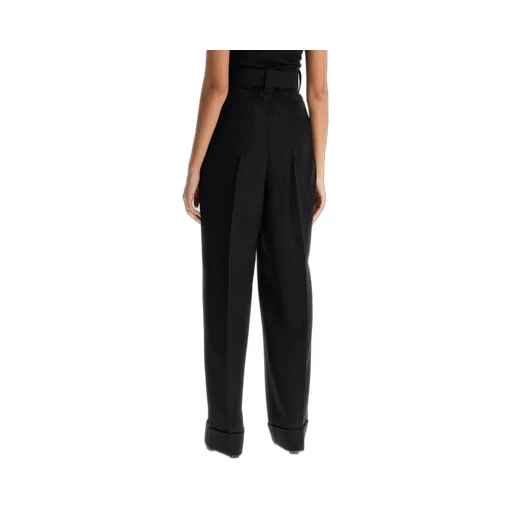 Max Mara Pianoforte Belted Pleated Pants