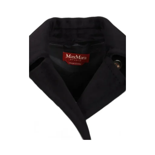 Max Mara Studio Tenzone Tied-Waist Long-Sleeved Coat