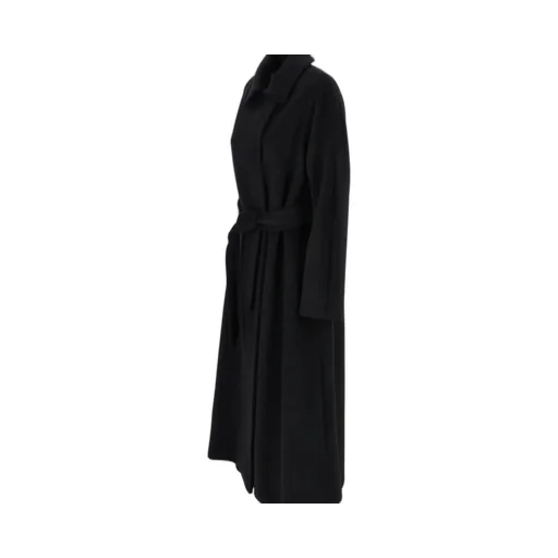 Max Mara Studio Tenzone Tied-Waist Long-Sleeved Coat