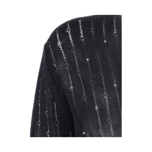 Max Mara Studio Sequin Embellished Knit Cardigan