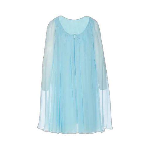 Max Mara Pianoforte Tulle Crewneck Sleeveless Dress
