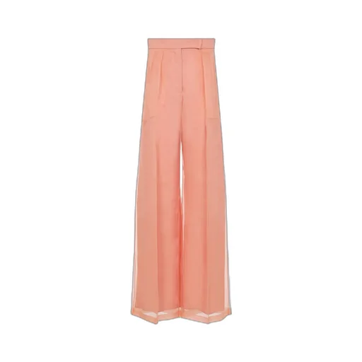 Max Mara Pianoforte Pleat Detailed Wide Leg Pants