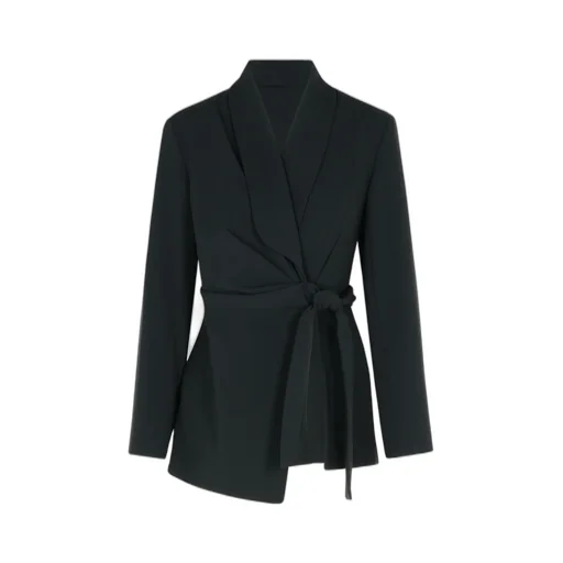 Max Mara Pianoforte Wrap Long-Sleeved Jacket