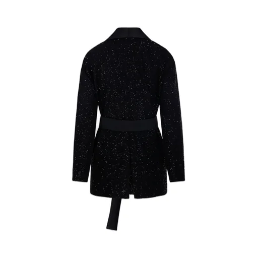 Max Mara Pianoforte Embellished Belted Jacket