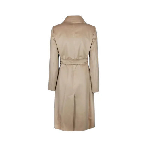 Max Mara Studio Bcollag Belted Long-Sleeved Coat