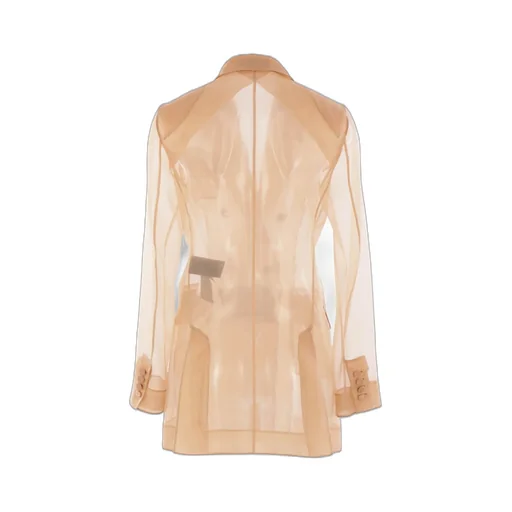 Max Mara Pianoforte Esopo Double-Breasted Long-Sleeved Jacket
