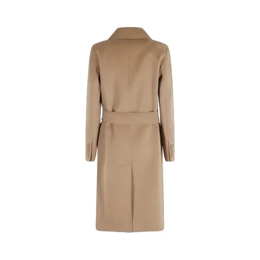 Max Mara Studio Double-Breasted Belted Long Coat