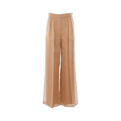 Max Mara Pianoforte Pleat Detailed Wide Leg Pants