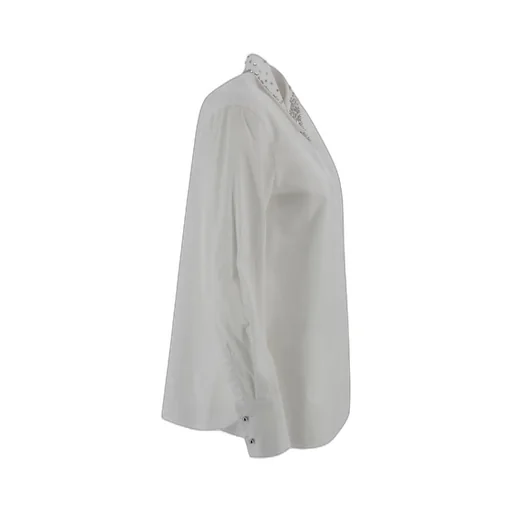 Max Mara Studio Staffa Embellished Long-Sleeved Shirt