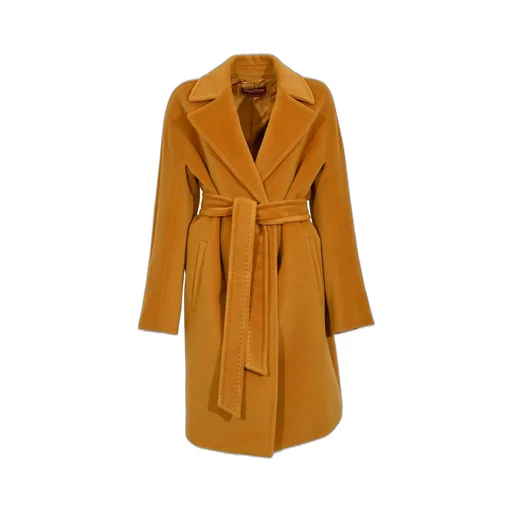 Max Mara Studio Long-Sleeved Belted Coat