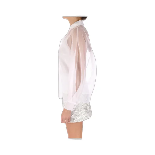Max Mara Studio Ovale Button-Up Long-Sleeved Top