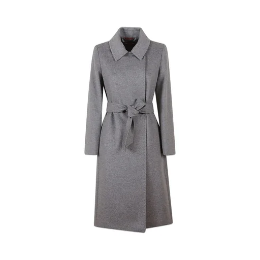 Max Mara Studio Newmang Belted Hooded Coat