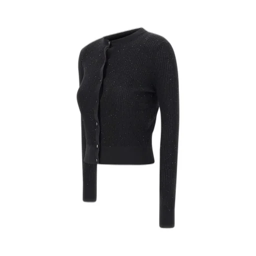 Max Mara Studio Crewneck Button-Up Cardigan