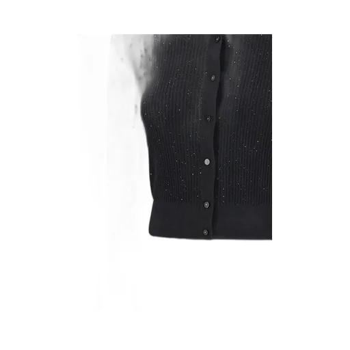 Max Mara Studio Crewneck Button-Up Cardigan