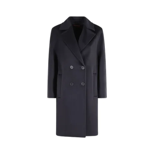 Max Mara Studio Agenda Double-Breasted Long Coat