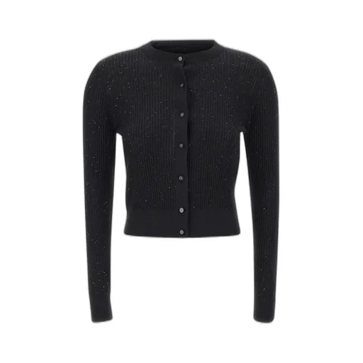 Max Mara Studio Crewneck Button-Up Cardigan