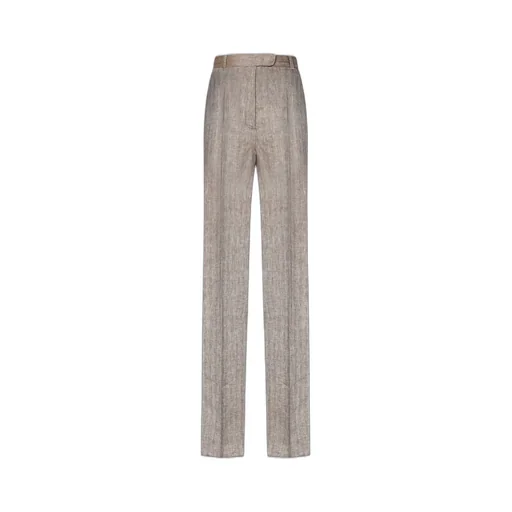 Max Mara Studio Satira Pleat Detailed Straight Leg Trousers