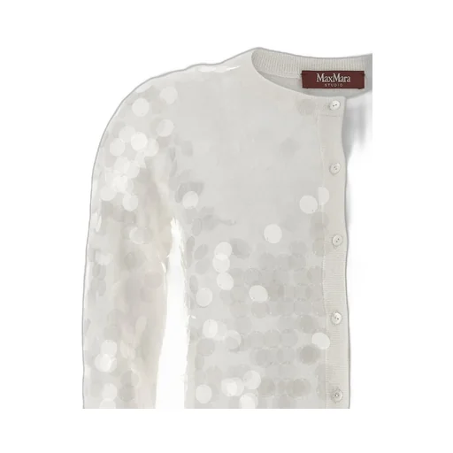 Max Mara Studio Necton Sequin Embellished Knit Cardigan