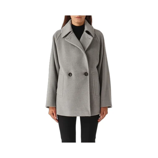 Max Mara Studio Double-Breasted Long-Sleeved Coat