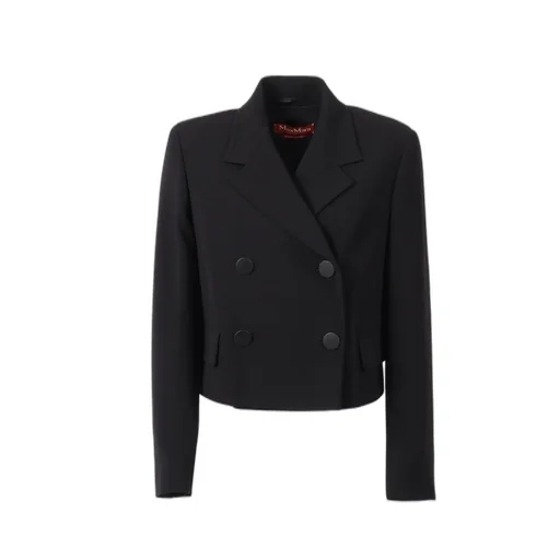Max Mara Studio Double-Breasted Long-Sleeved Jacket