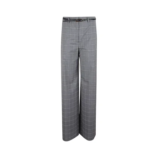 Max Mara Studio Mazurca Checked Trousers