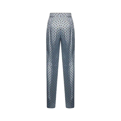 Max Mara Studio High-Waist Pattern-Printed Trousers