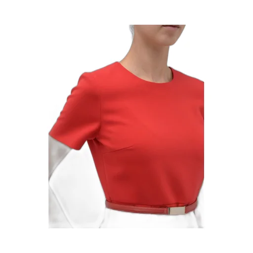 Max Mara Studio Kefalos Short-Sleeved Belted Dress
