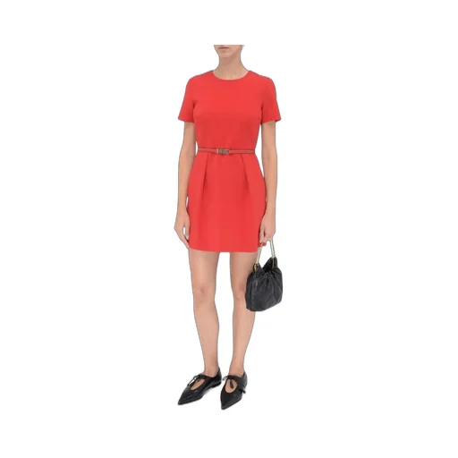 Max Mara Studio Kefalos Short-Sleeved Belted Dress