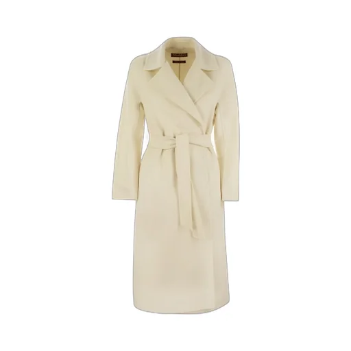 Max Mara Studio Cles Belted Long-Sleeved Coat