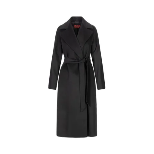 Max Mara Studio Euclide Belted Long-Sleeved Coat