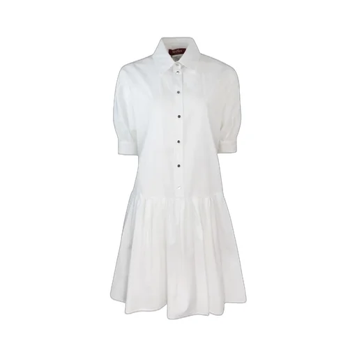Max Mara Studio Caronte Button-Up Flared Dress