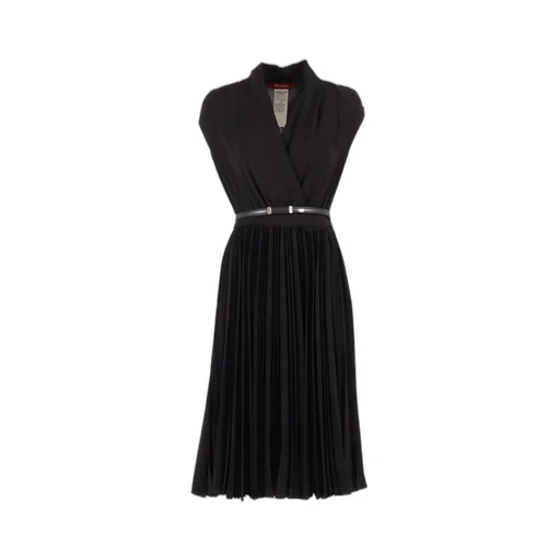 Max Mara Studio Albino Belted Midi Dress