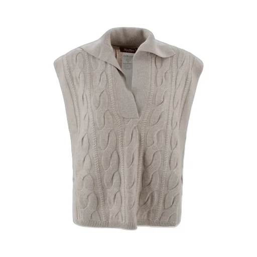Max Mara Studio Knitted Polo Vest