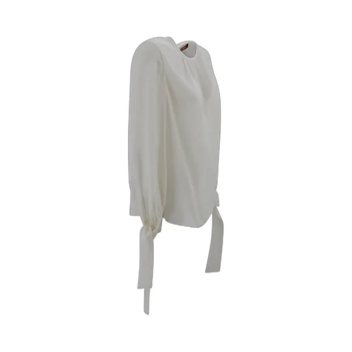 Max Mara Studio Long-Sleeved Crewneck Blouse