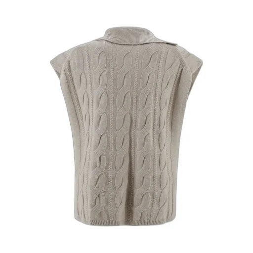 Max Mara Studio Knitted Polo Vest