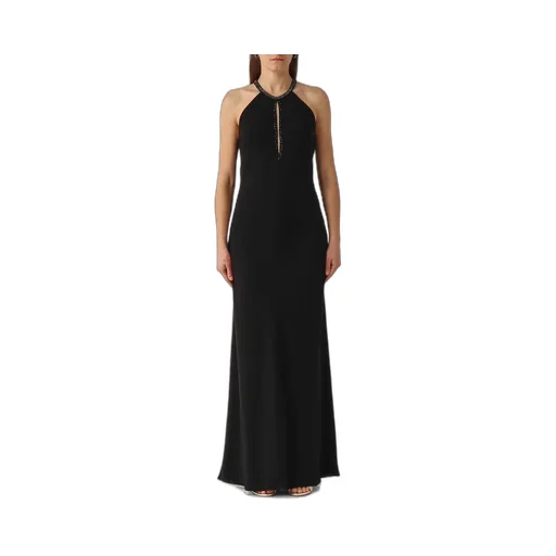 Max Mara Studio Fernet Halterneck Sleeveless Maxi Dress