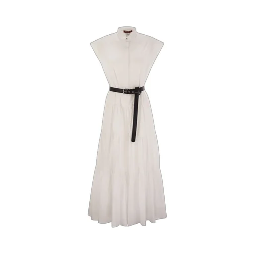 Max Mara Studio Bairo Belted Sleeveless Dress