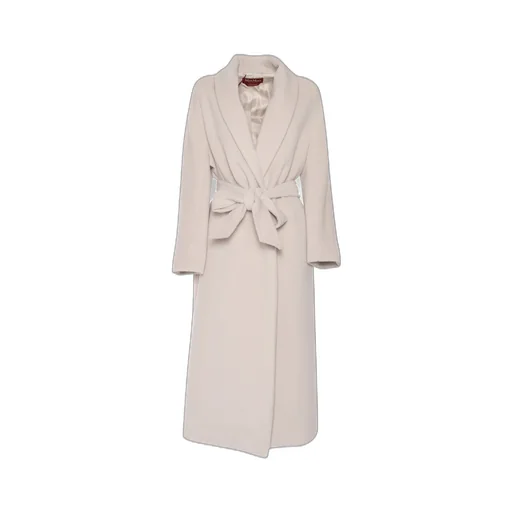 Max Mara Studio Belted Long-Sleeved Coat