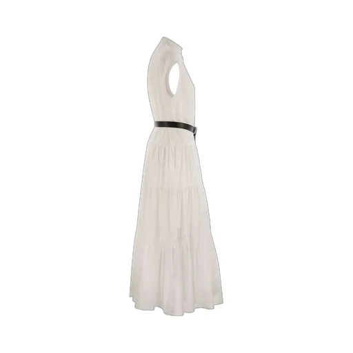 Max Mara Studio Bairo Belted Sleeveless Dress