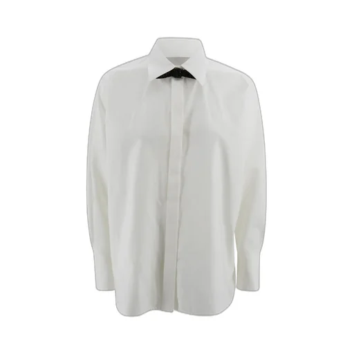 Max Mara Studio Roll Bow Embellished Shirt