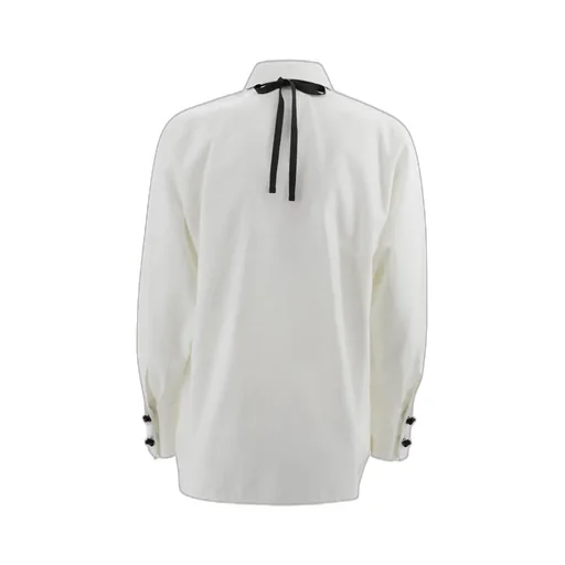 Max Mara Studio Roll Bow Embellished Shirt