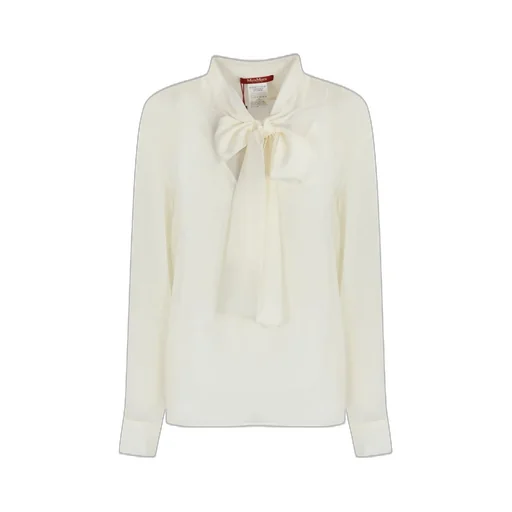 Max Mara Studio Georgette Long-Sleeved Shirt