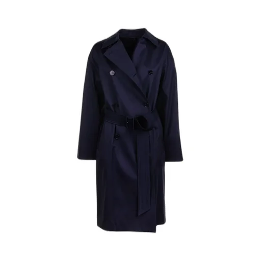 Max Mara Studio Ebrien Double-Breasted Belted Coat