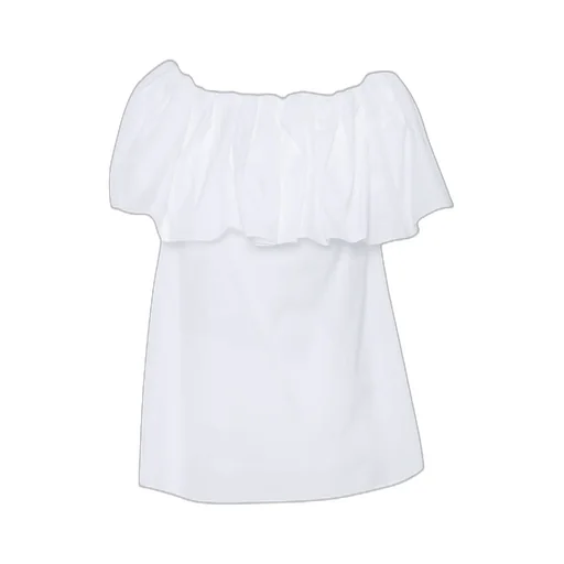 Max Mara Studio Peccati Ruffled Off-Shoulder Top