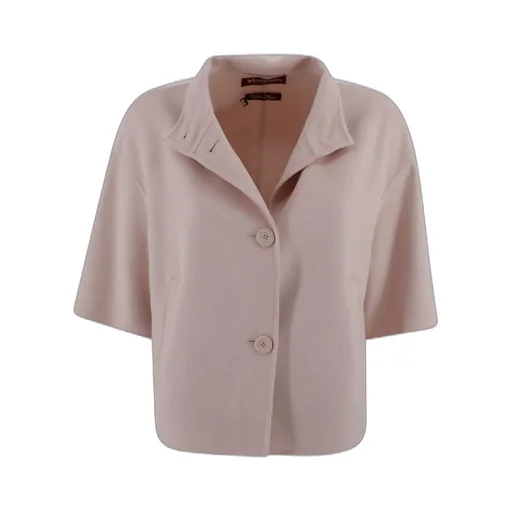 Max Mara Studio Short-Sleeved Button-Up Jacket