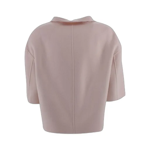 Max Mara Studio Short-Sleeved Button-Up Jacket
