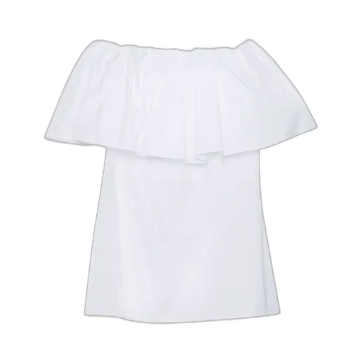 Max Mara Studio Peccati Ruffled Off-Shoulder Top