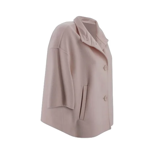 Max Mara Studio Short-Sleeved Button-Up Jacket
