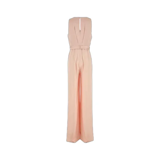 Max Mara Studio Pomez V-Neck Knot Detailed Jumpsuit